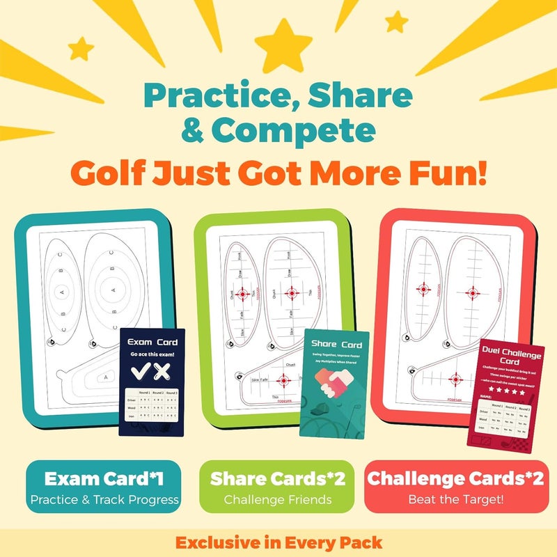 FODESAN Store No-Residue Golf Impact Tape – 2026 Innovative High-Resolution Strike Stickers – Instant Swing Feedback, Fun & Effective Practice, Training Gift for Beginners & Pros - Image 2